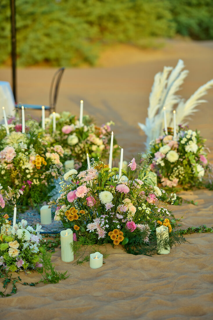 Celebration flower arrangement by Flower Corner